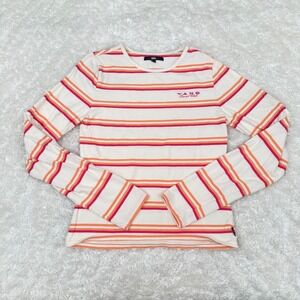 Vans Girl's L Large LS Striped Shirt Resort Club Casual